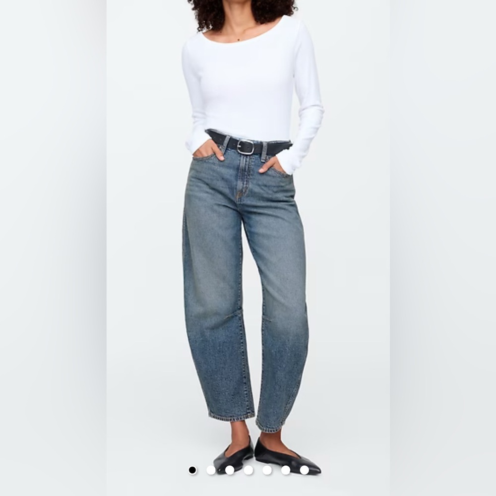 GAP Denim Barrel Blue Jeans-Size 8/29 Regular